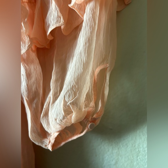 J. Crew tiered ruffle Orange Maxi dress - Picture 9 of 13